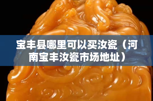 寶豐縣哪里可以買汝瓷（河南寶豐汝瓷市場地址）