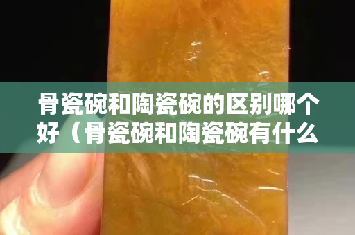 骨瓷碗和陶瓷碗的區(qū)別哪個(gè)好（骨瓷碗和陶瓷碗有什么區(qū)別）