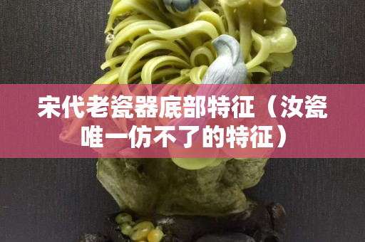 宋代老瓷器底部特征（汝瓷唯一仿不了的特征）
