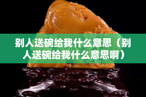 別人送碗給我什么意思（別人送碗給我什么意思啊）