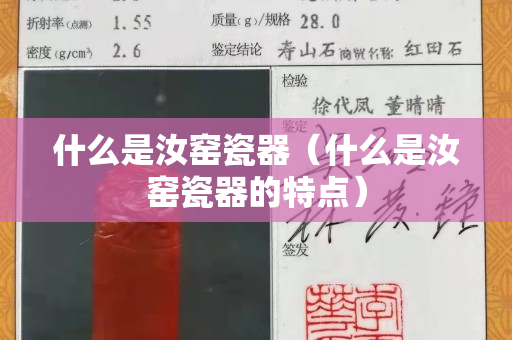 什么是汝窯瓷器（什么是汝窯瓷器的特點）