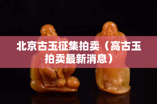 北京古玉征集拍賣（高古玉拍賣最新消息）
