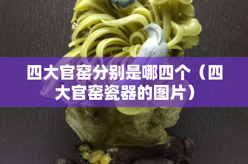 四大官窯分別是哪四個（四大官窯瓷器的圖片）