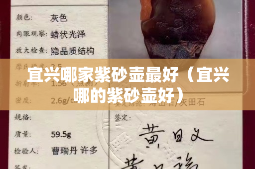 宜興哪家紫砂壺最好（宜興哪的紫砂壺好）