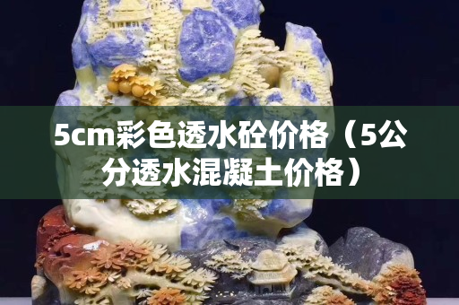 5cm彩色透水砼價(jià)格（5公分透水混凝土價(jià)格）