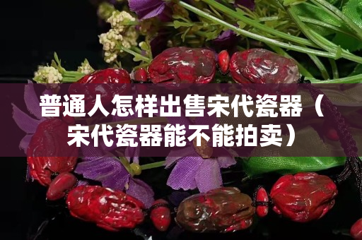 普通人怎樣出售宋代瓷器（宋代瓷器能不能拍賣）