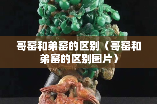 哥窯和弟窯的區(qū)別（哥窯和弟窯的區(qū)別圖片）