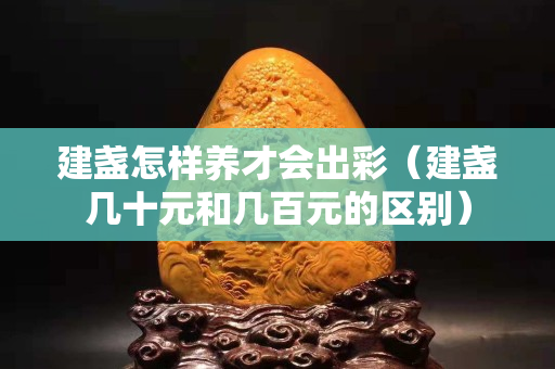 建盞怎樣養(yǎng)才會出彩（建盞幾十元和幾百元的區(qū)別）