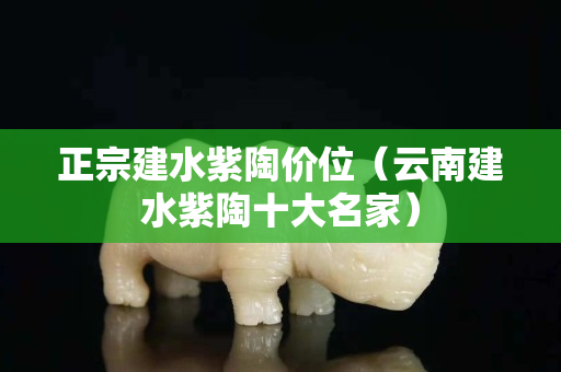 正宗建水紫陶價位（云南建水紫陶十大名家）