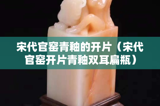 宋代官窯青釉的開片（宋代官窯開片青釉雙耳扁瓶）