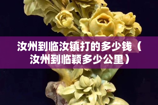 汝州到臨汝鎮(zhèn)打的多少錢（汝州到臨穎多少公里）