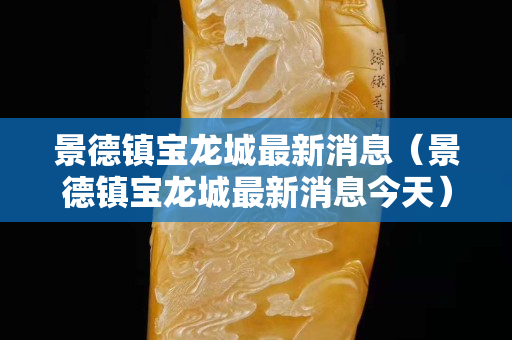 景德鎮寶龍城最新消息（景德鎮寶龍城最新消息今天）