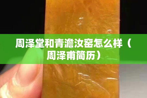 周澤堂和青澹汝窯怎么樣（周澤甫簡歷）