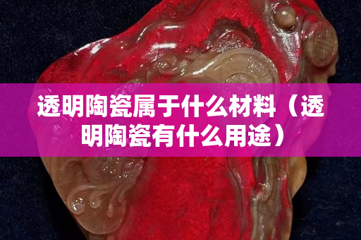 透明陶瓷屬于什么材料（透明陶瓷有什么用途）