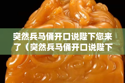 突然兵馬俑開口說陛下您來了（突然兵馬俑開口說陛下您來了(視頻)）