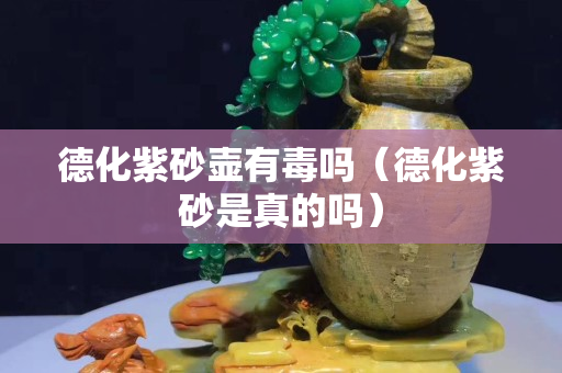 德化紫砂壺有毒嗎（德化紫砂是真的嗎）
