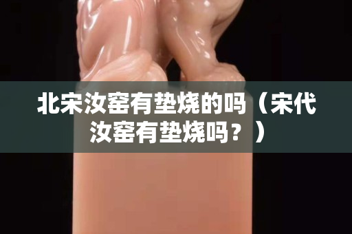 北宋汝窯有墊燒的嗎（宋代汝窯有墊燒嗎？）