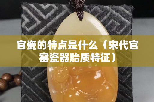官瓷的特點是什么（宋代官窯瓷器胎質特征）