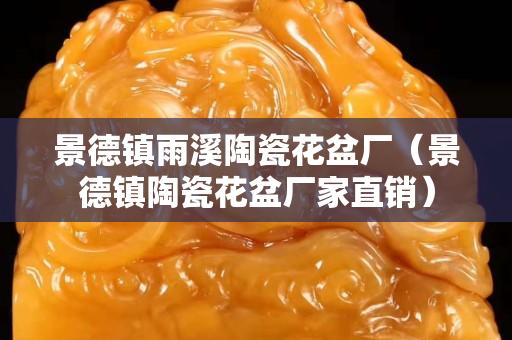 景德鎮雨溪陶瓷花盆廠（景德鎮陶瓷花盆廠家直銷）