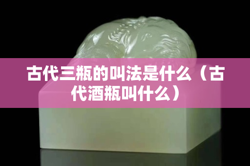 古代三瓶的叫法是什么（古代酒瓶叫什么）