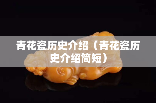 青花瓷歷史介紹（青花瓷歷史介紹簡短）
