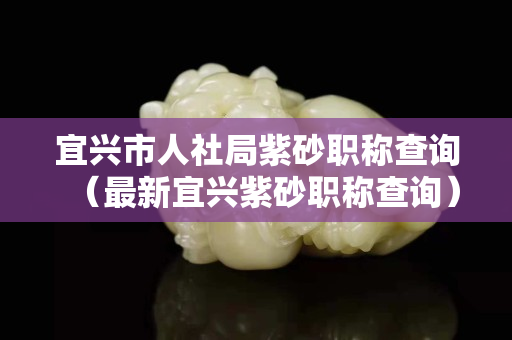 宜興市人社局紫砂職稱查詢（最新宜興紫砂職稱查詢）
