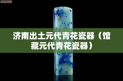 濟南出土元代青花瓷器（館藏元代青花瓷器）