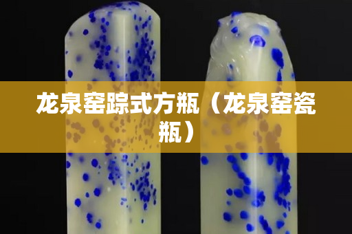 龍泉窯蹤式方瓶（龍泉窯瓷瓶）