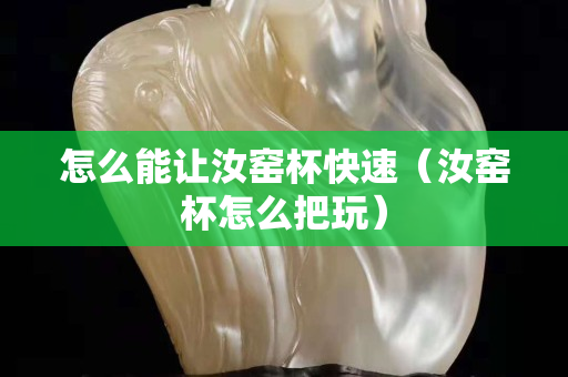 怎么能讓汝窯杯快速（汝窯杯怎么把玩）