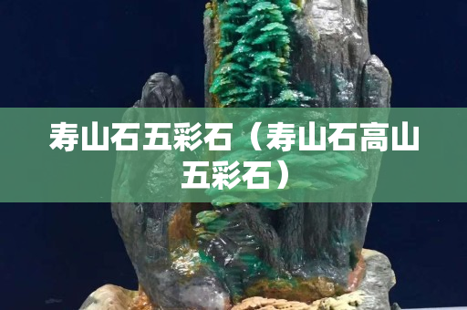 壽山石五彩石（壽山石高山五彩石）
