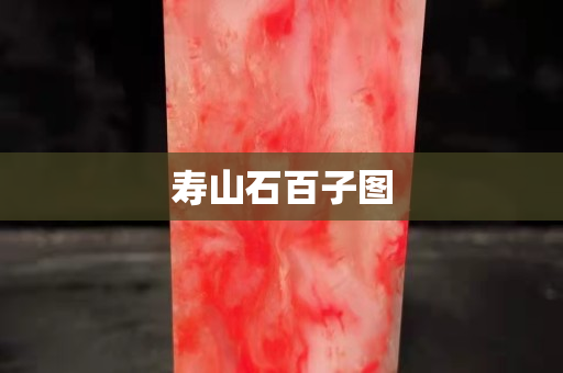 壽山石百子圖