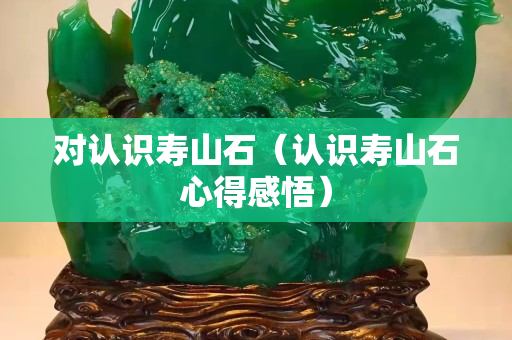 對認識壽山石（認識壽山石心得感悟）