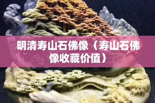 明清壽山石佛像（壽山石佛像收藏價值）