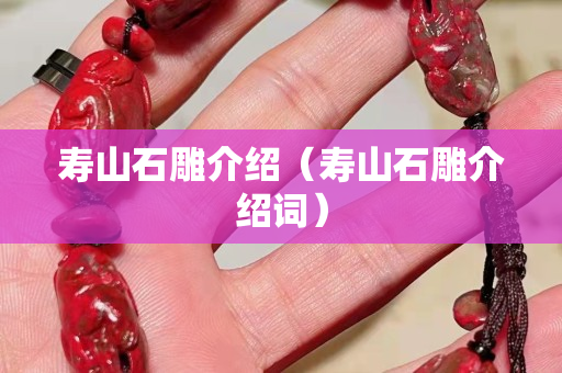 壽山石雕介紹（壽山石雕介紹詞）