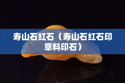 壽山石紅石（壽山石紅石印章料印石）