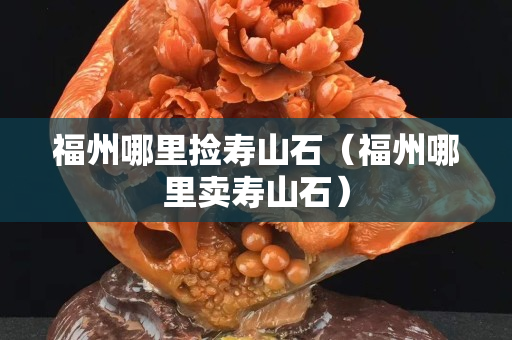 福州哪里撿壽山石（福州哪里賣壽山石）
