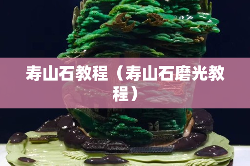 壽山石教程（壽山石磨光教程）