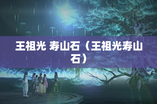王祖光 壽山石（王祖光壽山石）