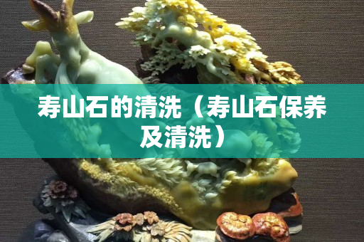 壽山石的清洗（壽山石保養及清洗）