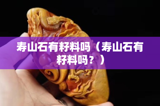 壽山石有籽料嗎（壽山石有籽料嗎？）