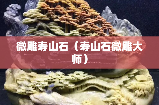微雕壽山石（壽山石微雕大師）