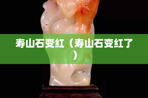 壽山石變紅（壽山石變紅了）