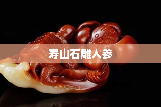 壽山石雕人參