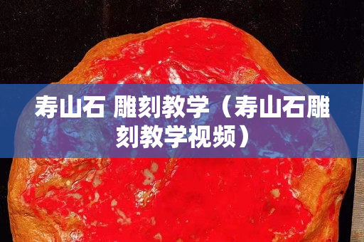 壽山石 雕刻教學（壽山石雕刻教學視頻）