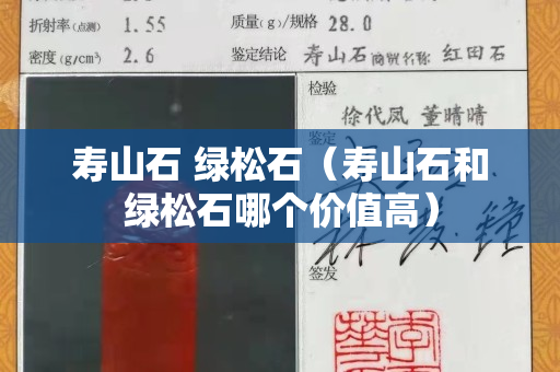 壽山石 綠松石（壽山石和綠松石哪個價值高）
