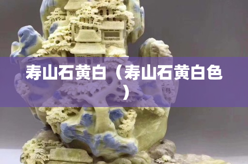壽山石黃白（壽山石黃白色）