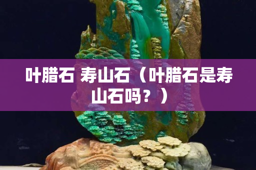 葉臘石 壽山石（葉臘石是壽山石嗎？）