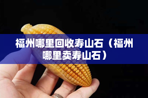 福州哪里回收壽山石（福州哪里賣壽山石）