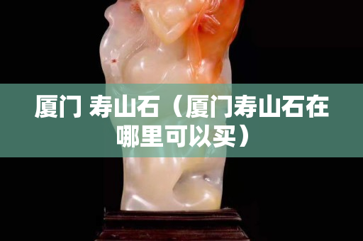 廈門 壽山石（廈門壽山石在哪里可以買）