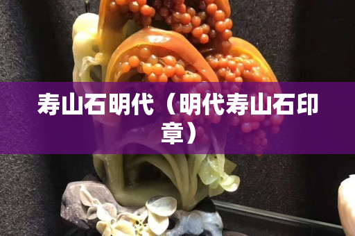 壽山石明代（明代壽山石印章）